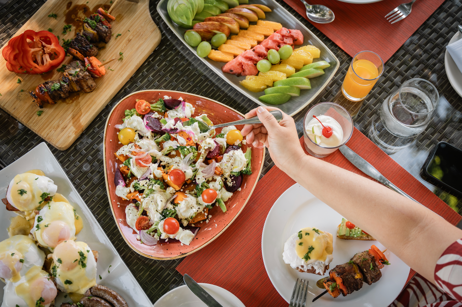 Dining at Muzimu Lodge