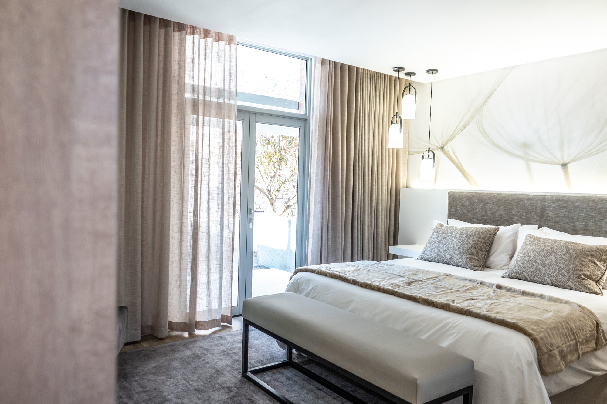Ground floor Luxury suite leads out to a private patio and garden