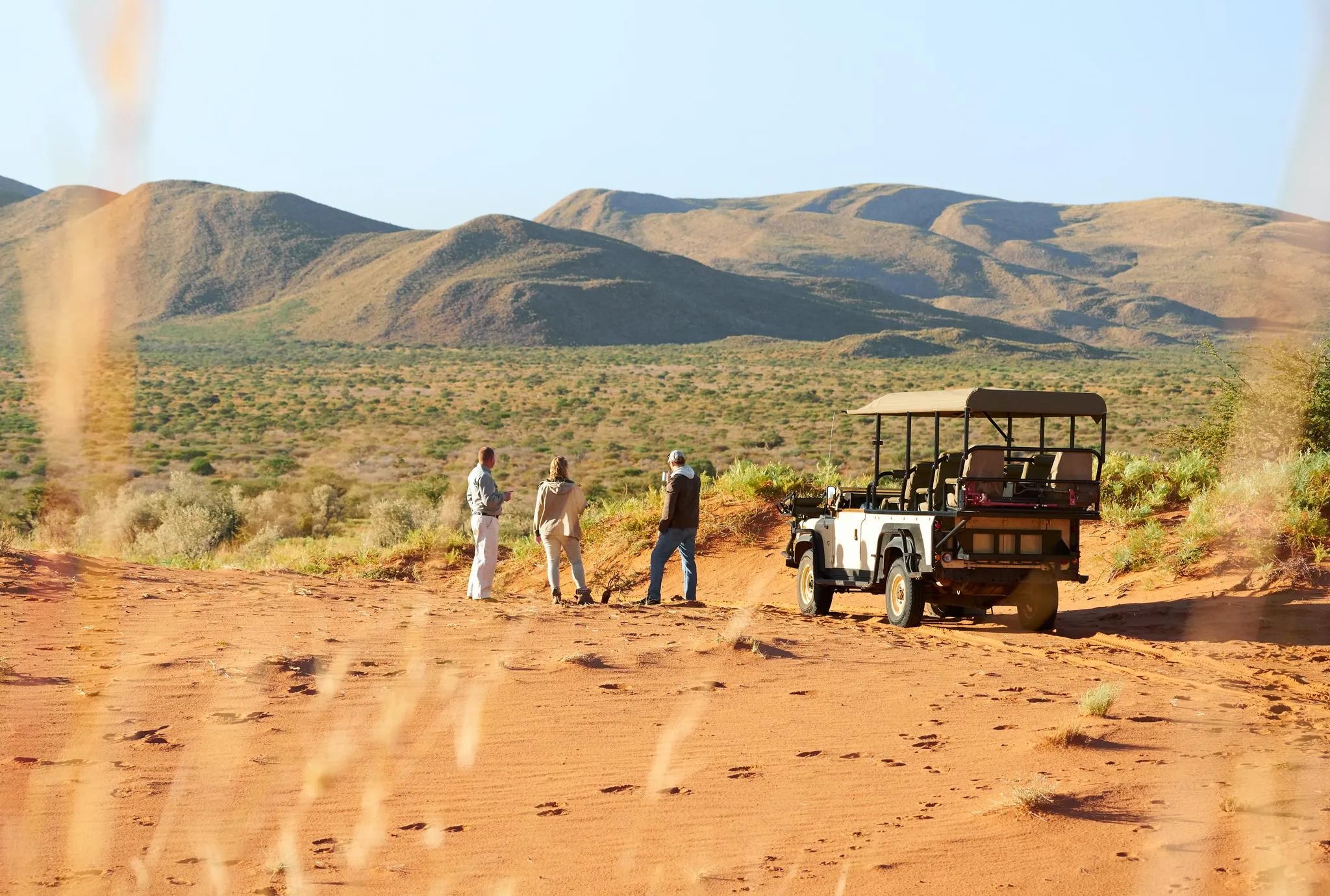 Private vehicle at Motse, Tswalu, Tswalu, South Africa.