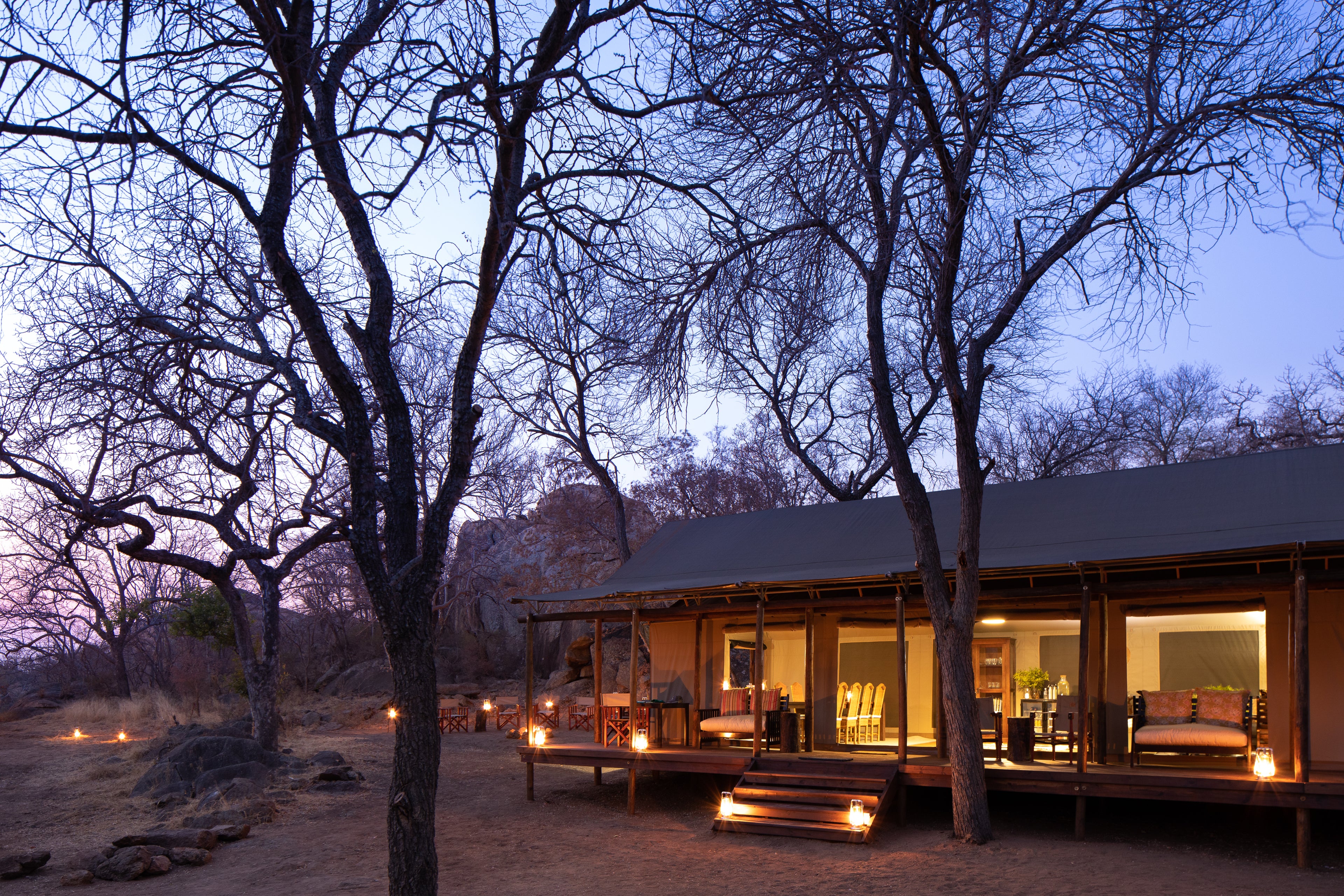 Abelana Safari Camp main lounge and dinning