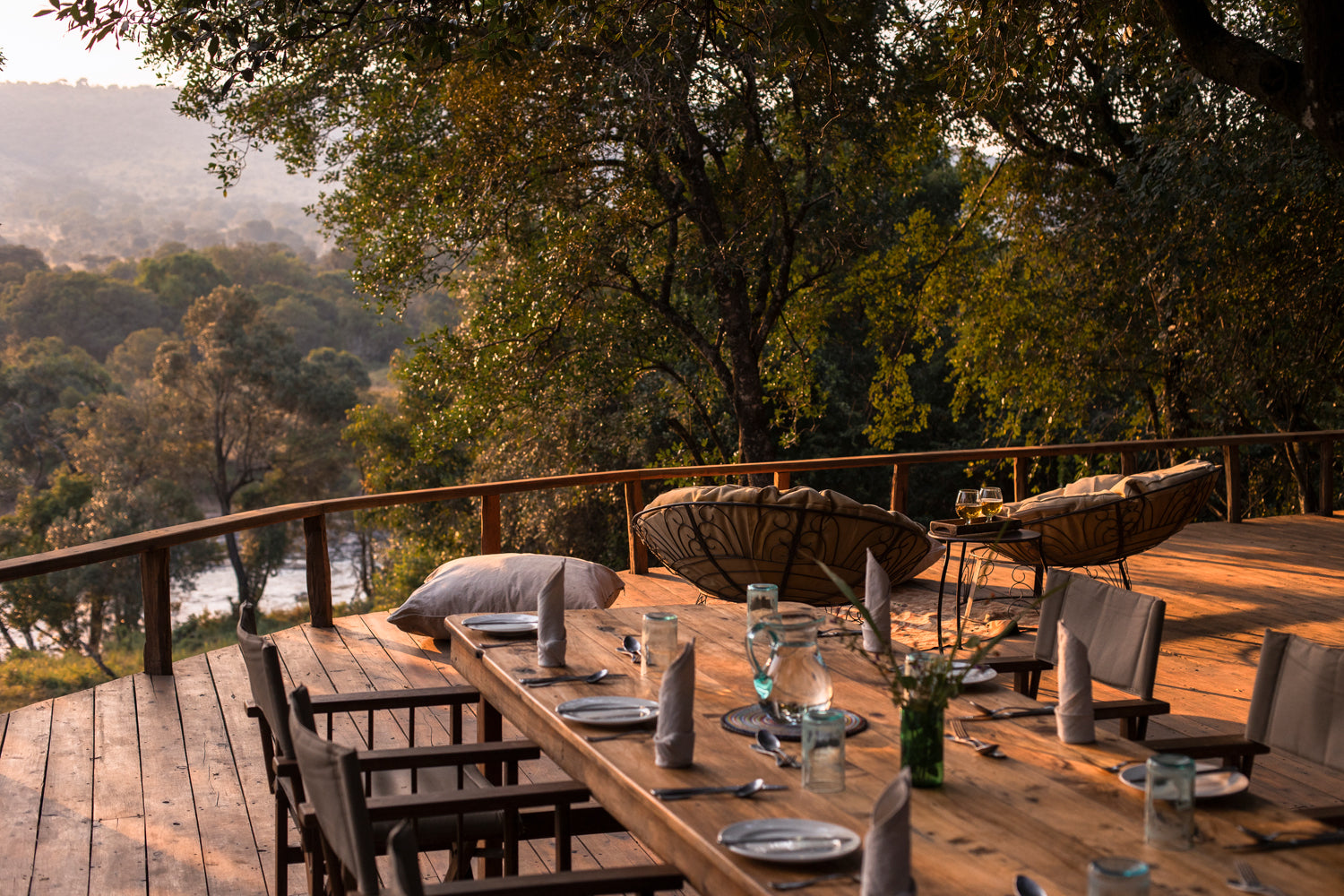 Dinner on the deck
