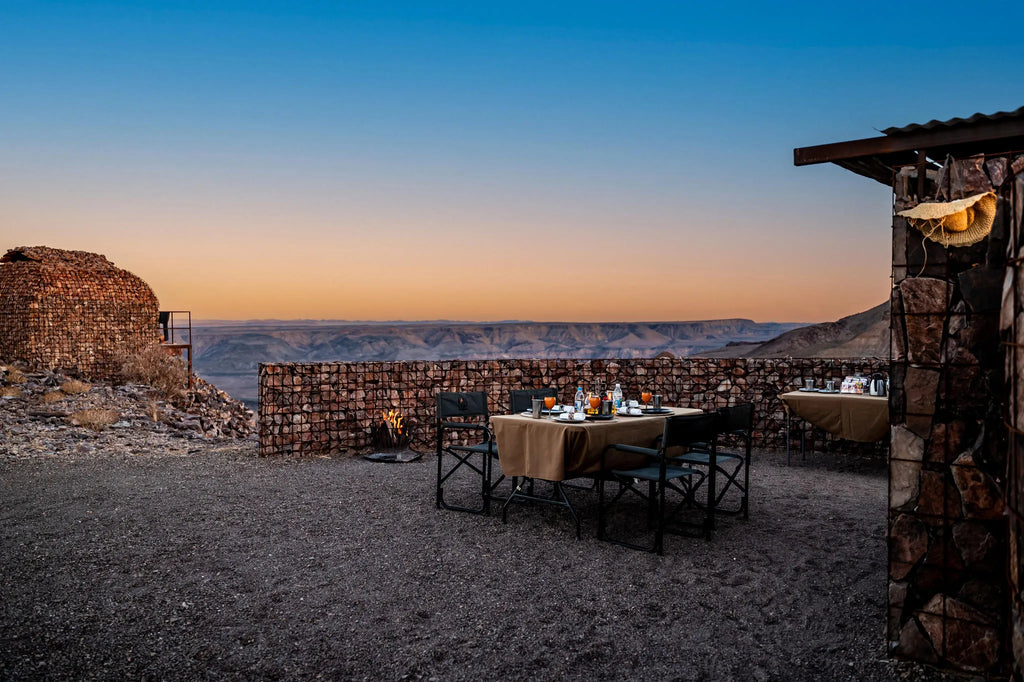 Camp at Fish River Lodge, Fish River Canyon, Namibia.