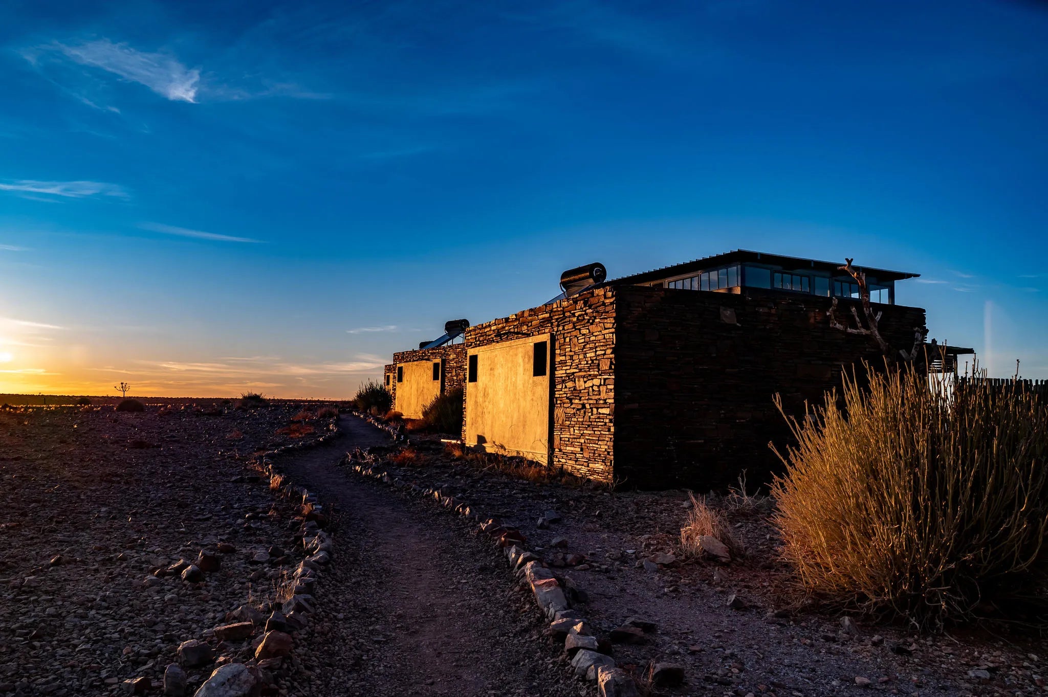 Dinning at Fish River Lodge, Fish River Canyon, Namibia.