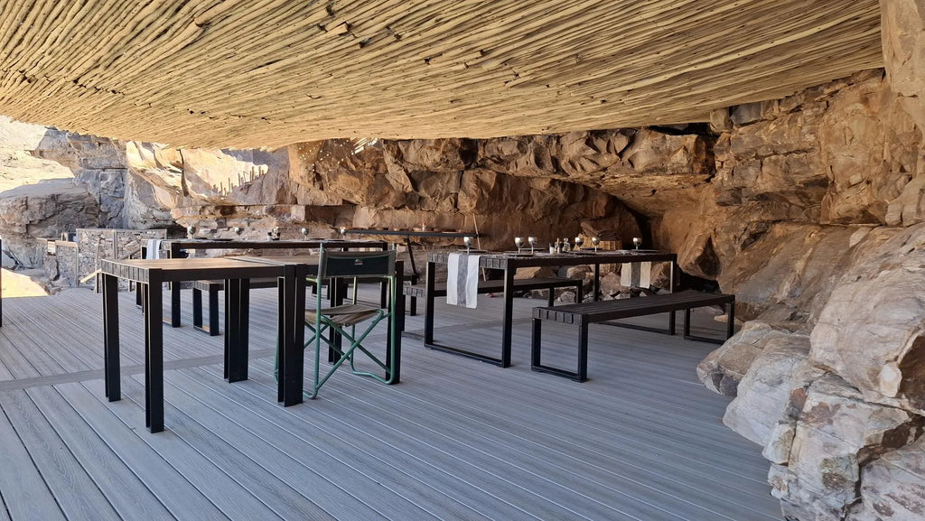 Pool View at Fish River Lodge, Fish River Canyon, Namibia.
