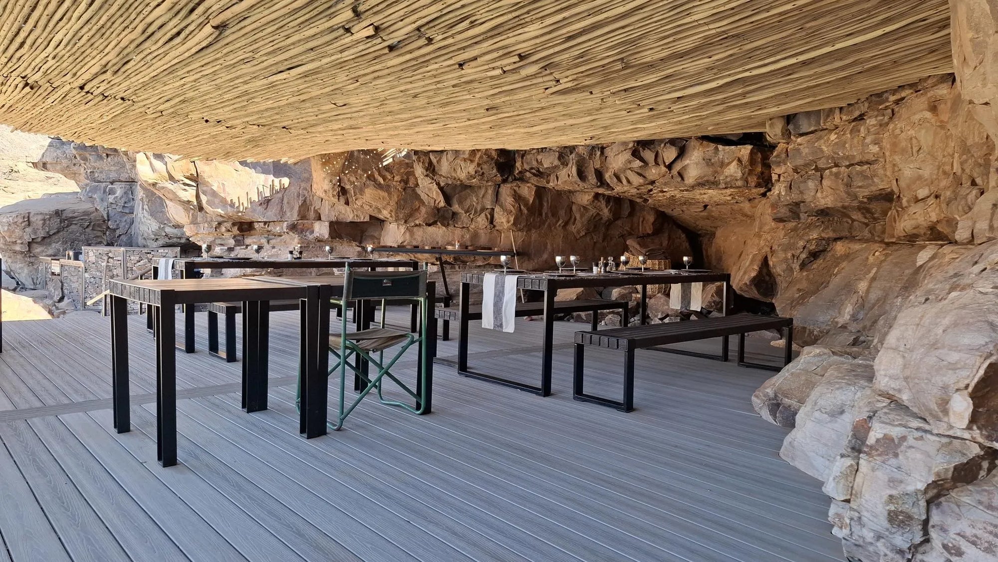 Pool View at Fish River Lodge, Fish River Canyon, Namibia.