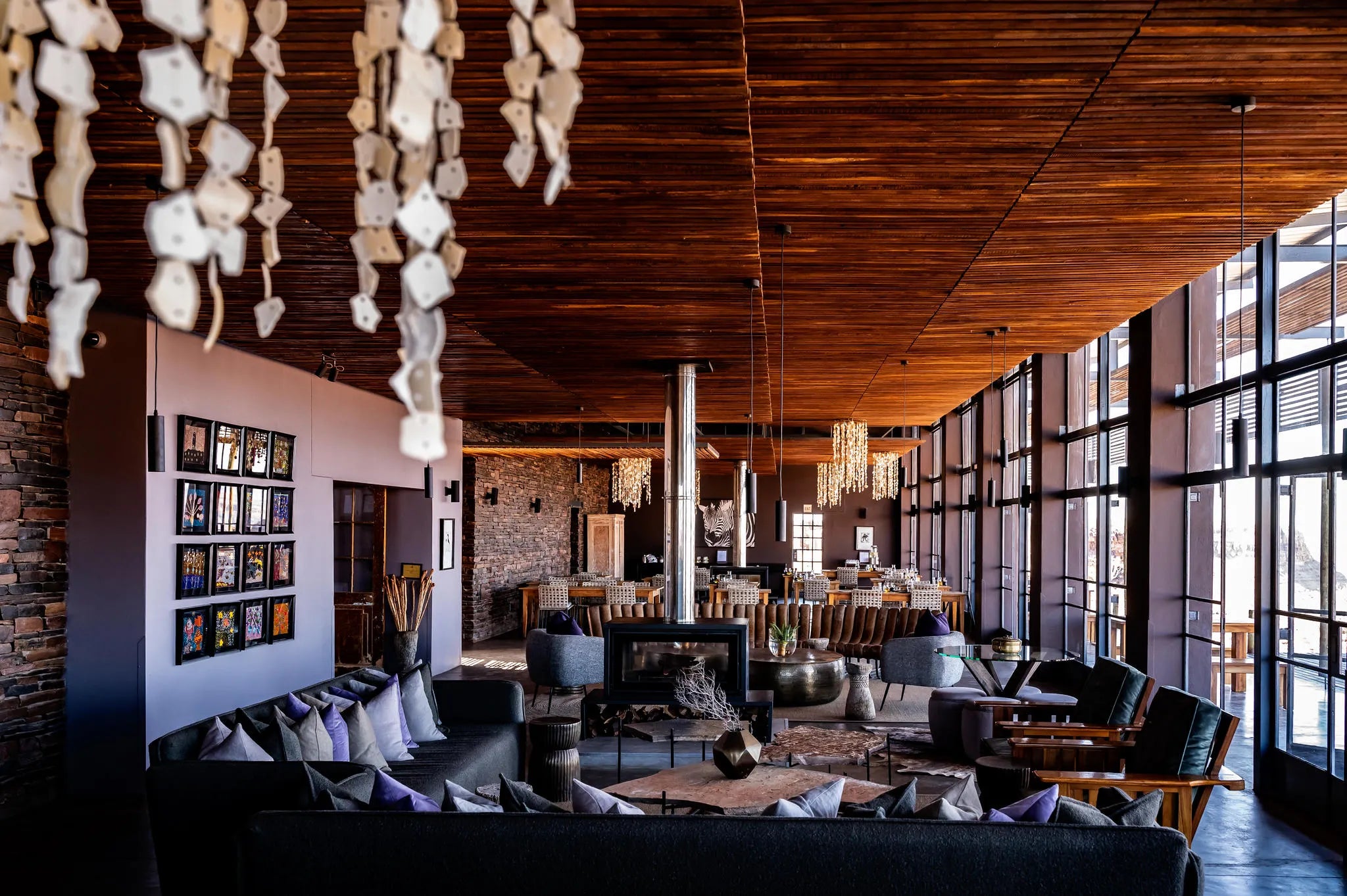 Lodge Interior at Fish River Lodge, Fish River Canyon, Namibia.