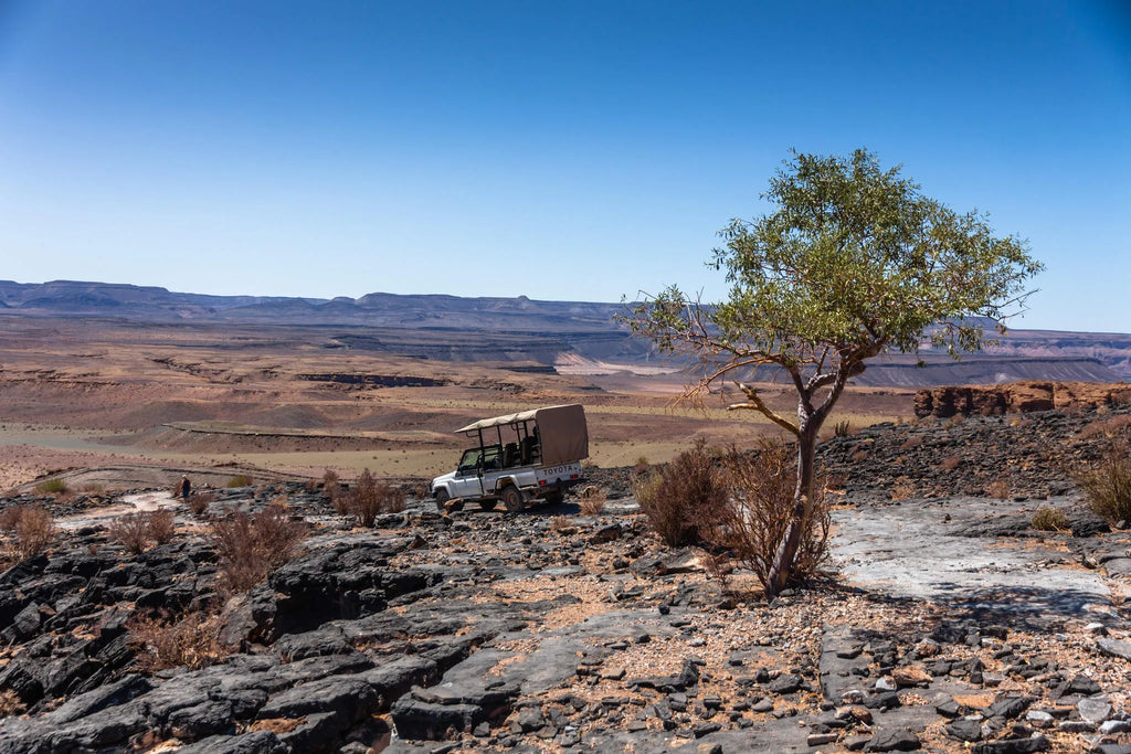 Camp at Fish River Lodge, Fish River Canyon, Namibia.