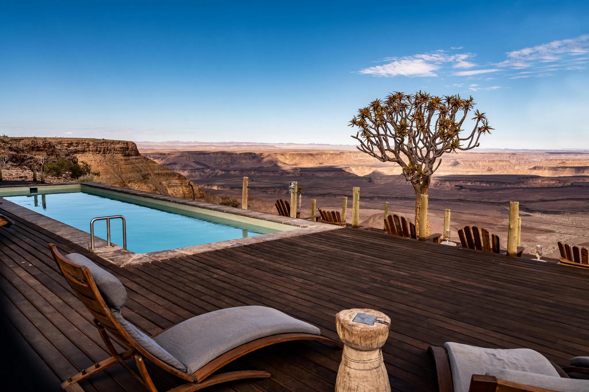 Lodge at Fish River Lodge, Fish River Canyon, Namibia.