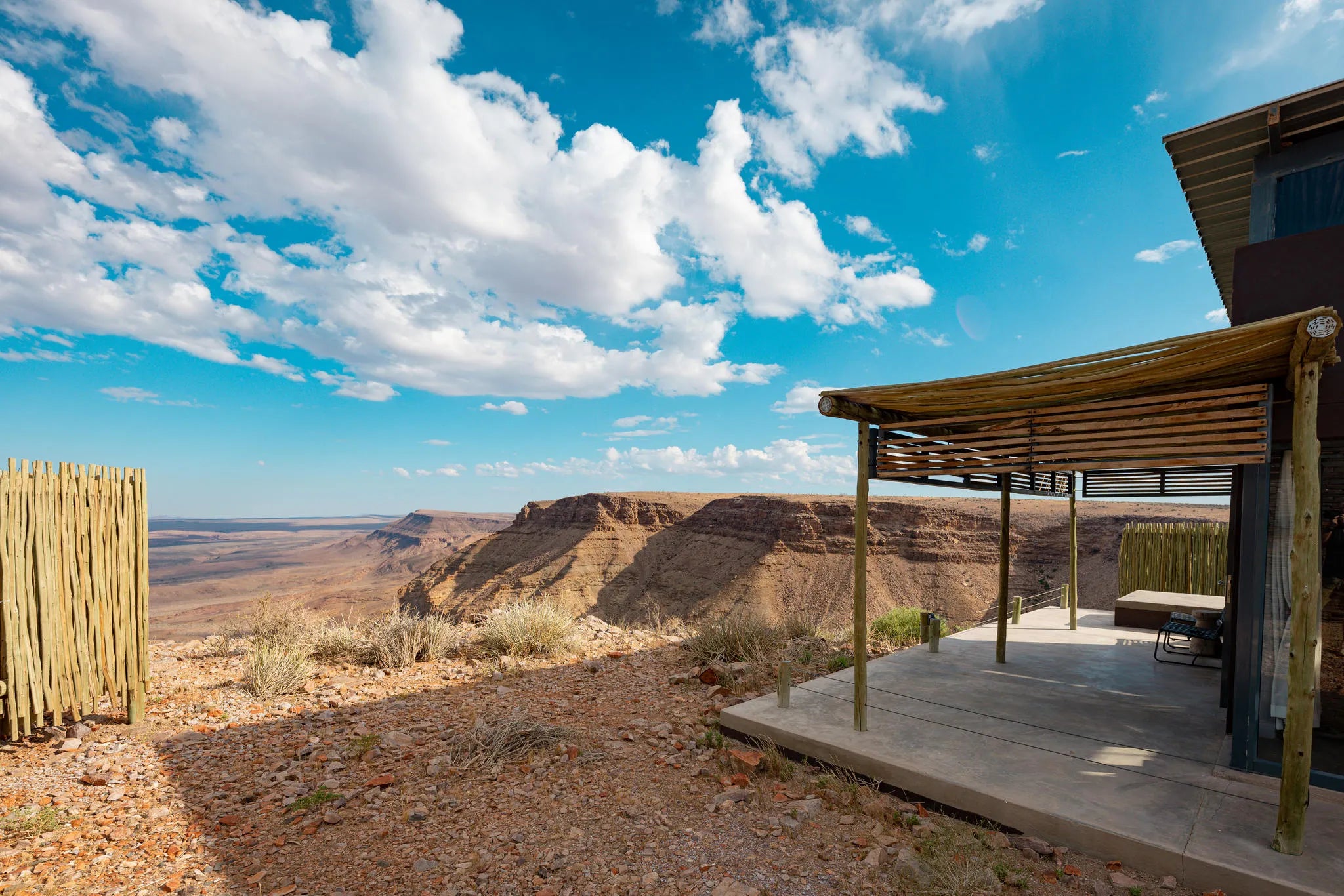 Lodge at Fish River Lodge, Fish River Canyon, Namibia.