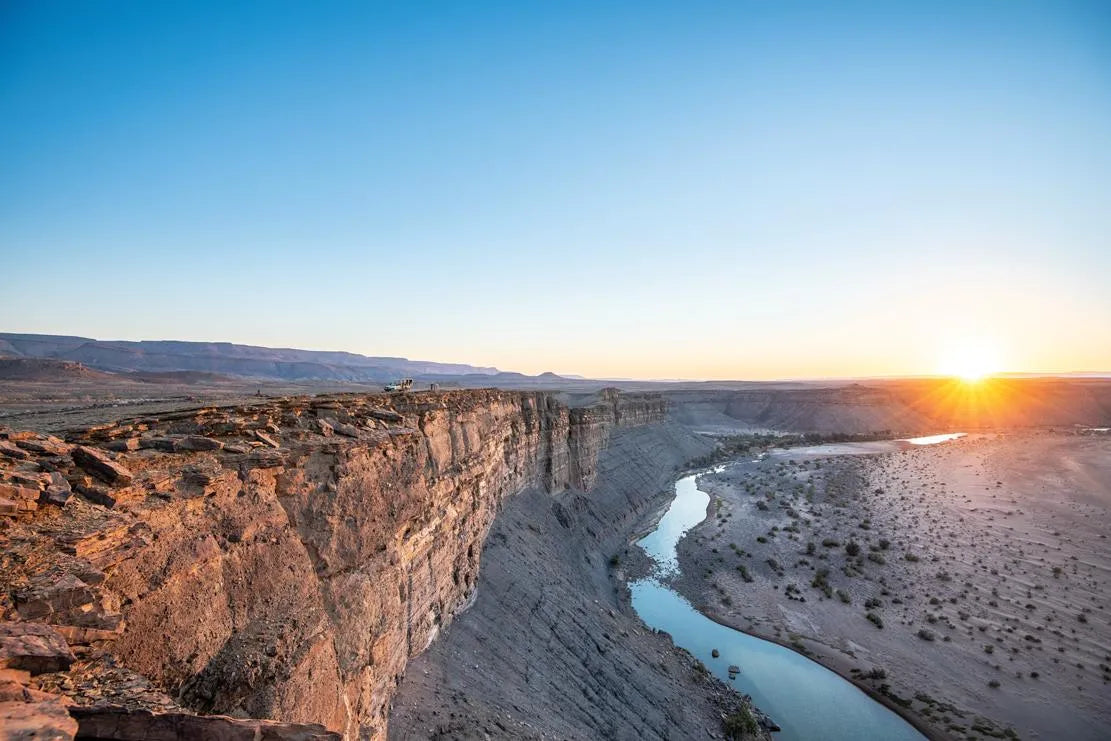 View point at Fish River Lodge, Fish River Canyon, Namibia.