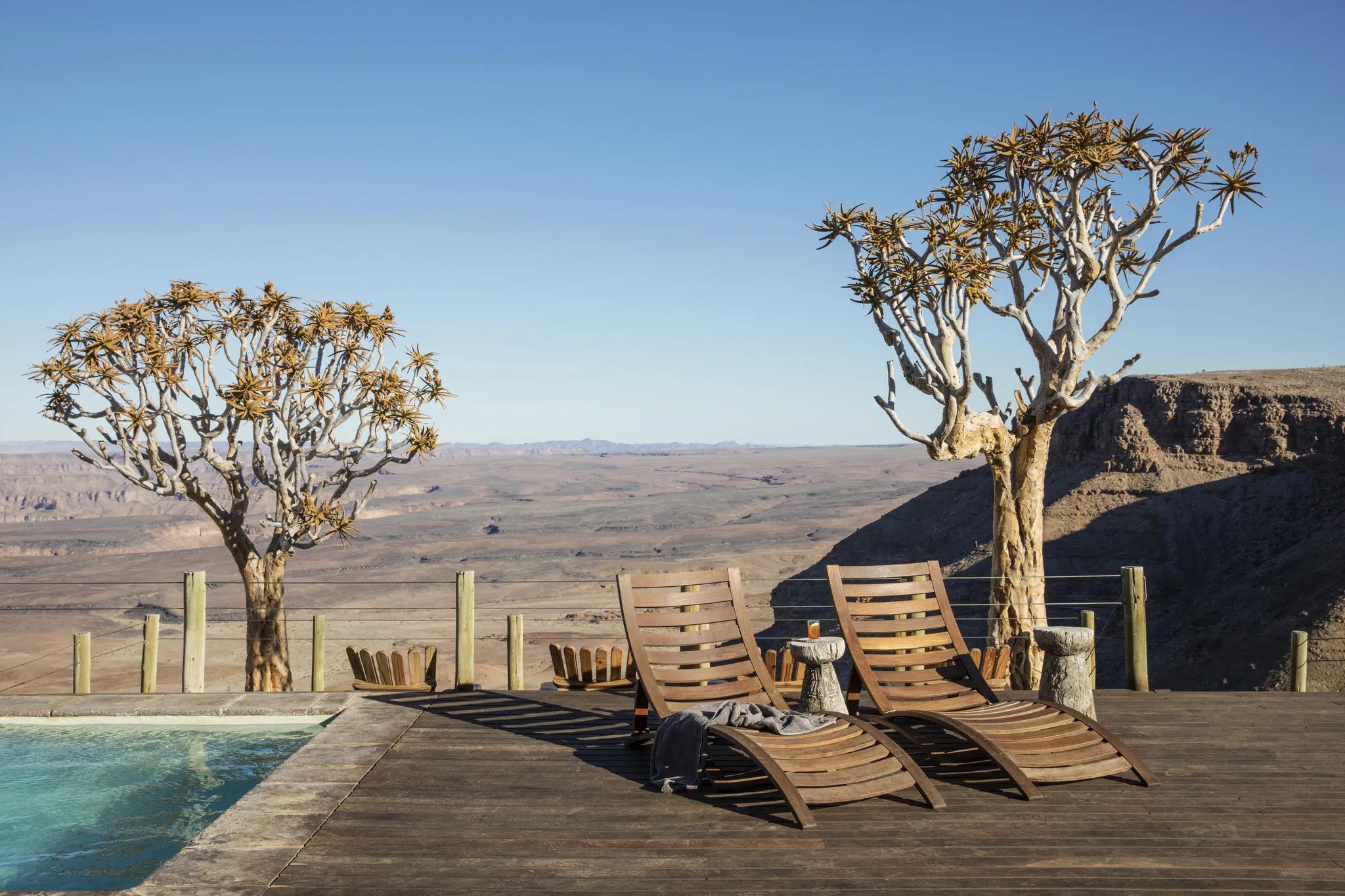 Lodge at Fish River Lodge, Fish River Canyon, Namibia.
