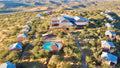 Areal view of lodge