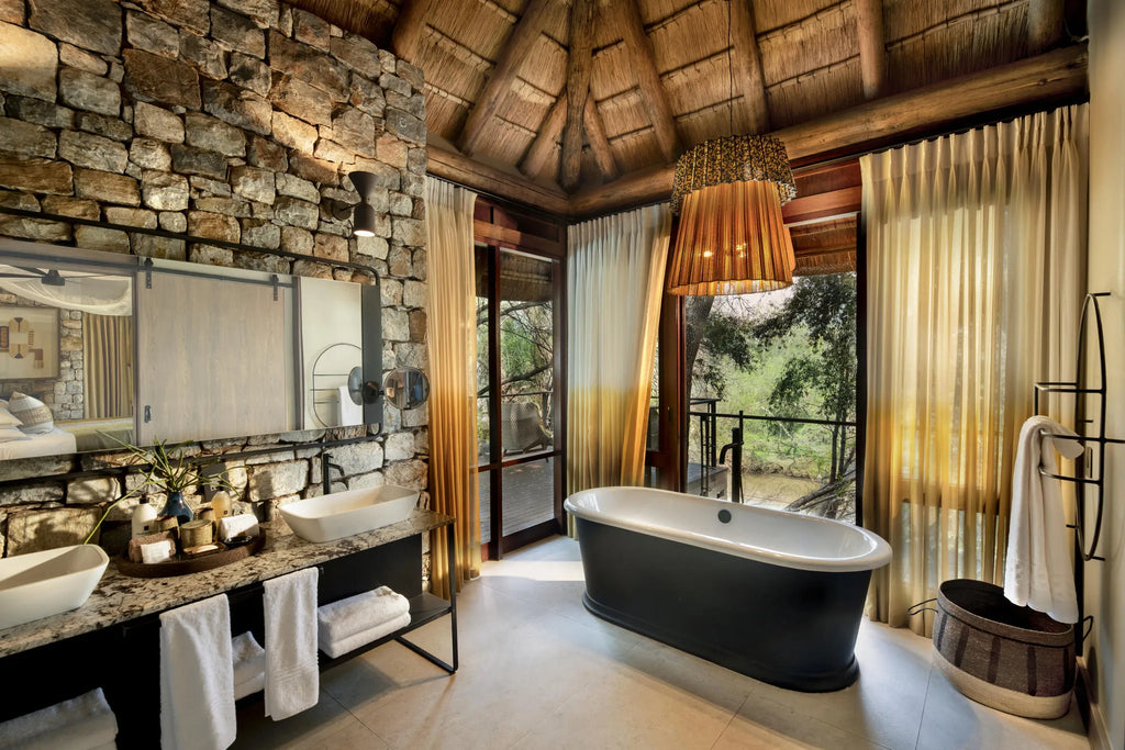 Morukuru Owner's House - bathroom at Morukuru Owners House, Madikwe Game Reserve, South Africa.