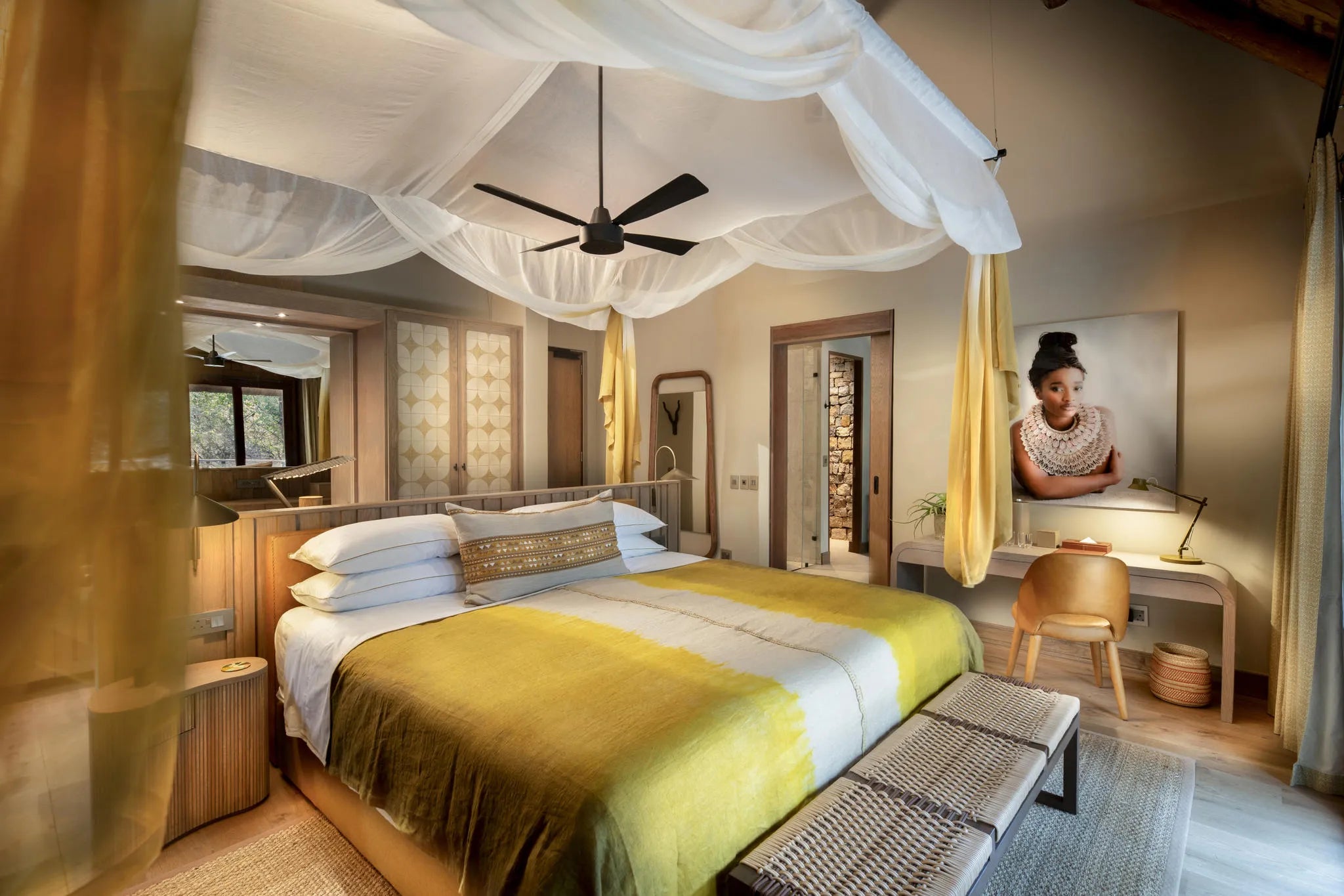 Morukuru Owner's House - bedroom at Morukuru Owners House, Madikwe Game Reserve, South Africa.