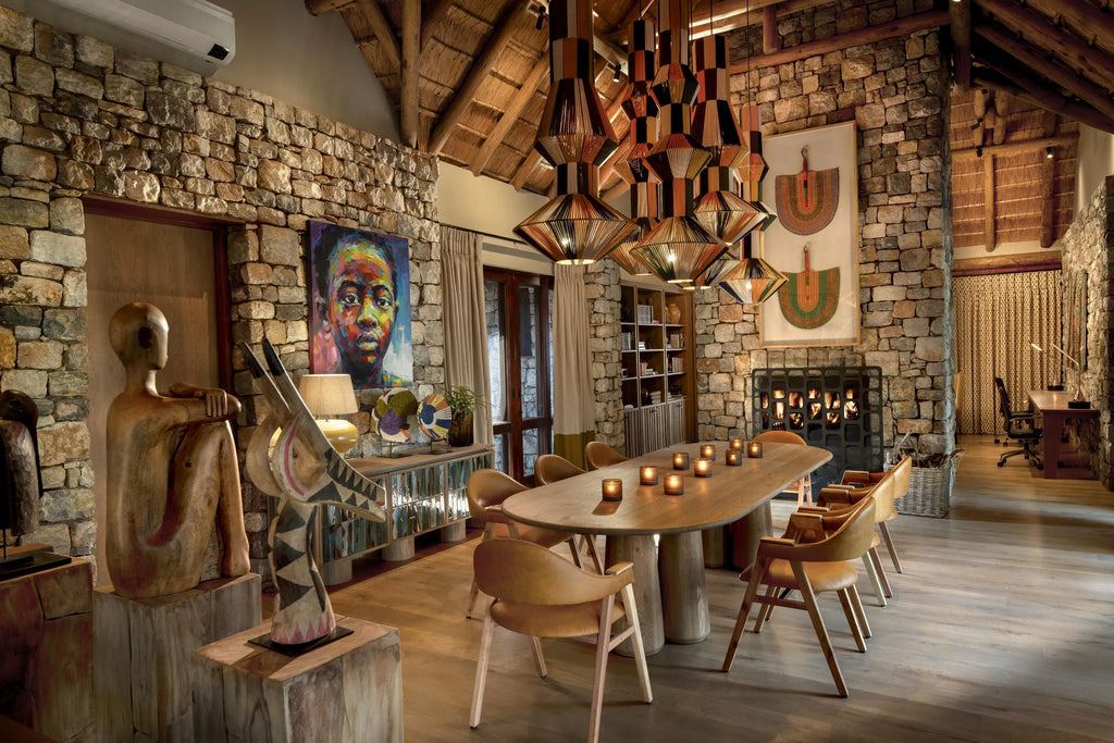 Morukuru Owner's House - dining room at Morukuru Owners House, Madikwe Game Reserve, South Africa.