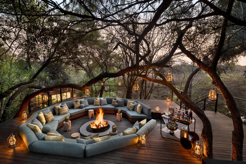 Morukuru Owner's House - firepit at Morukuru Owners House, Madikwe Game Reserve, South Africa.