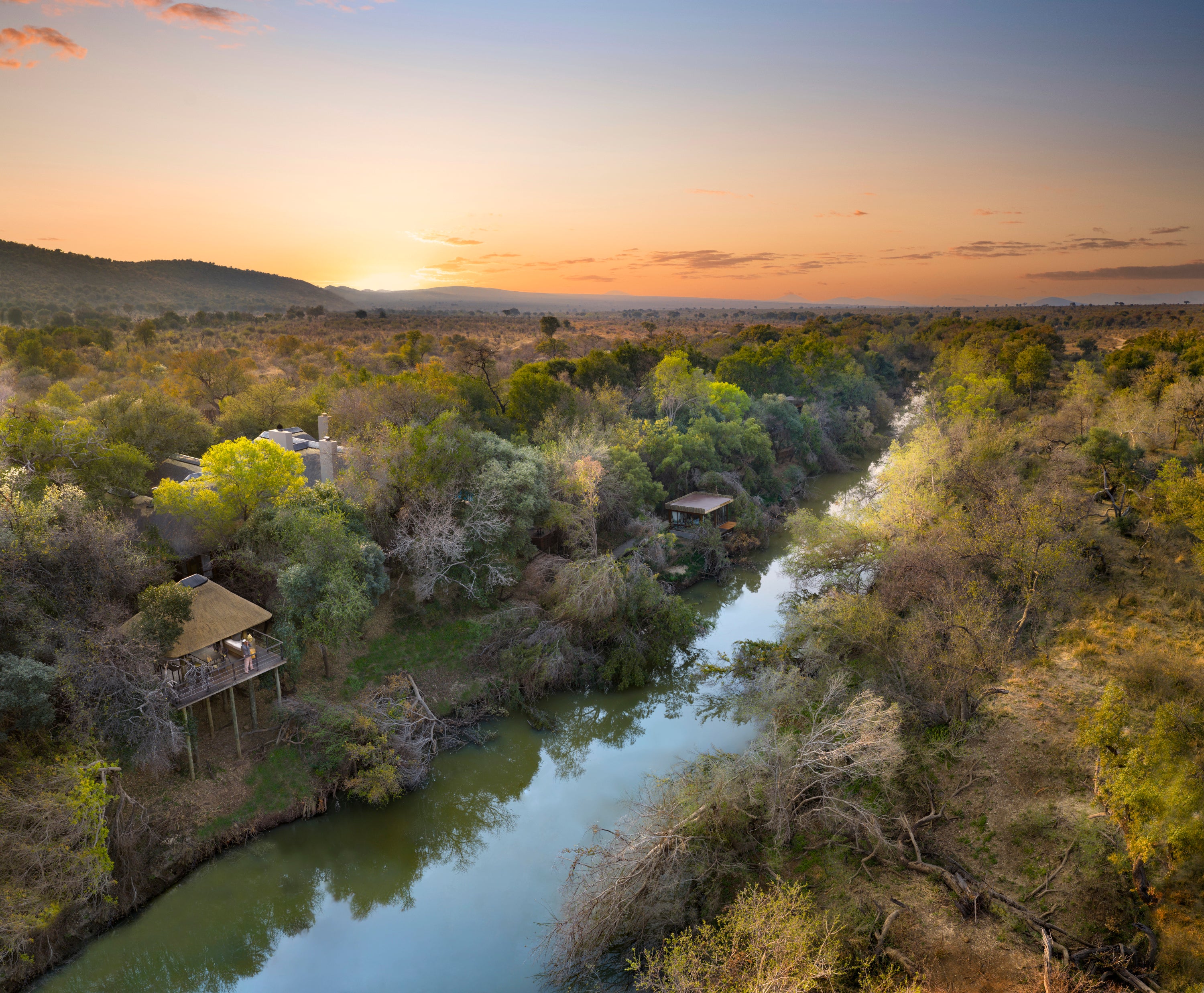 Morukuru Owner's House - aerial view