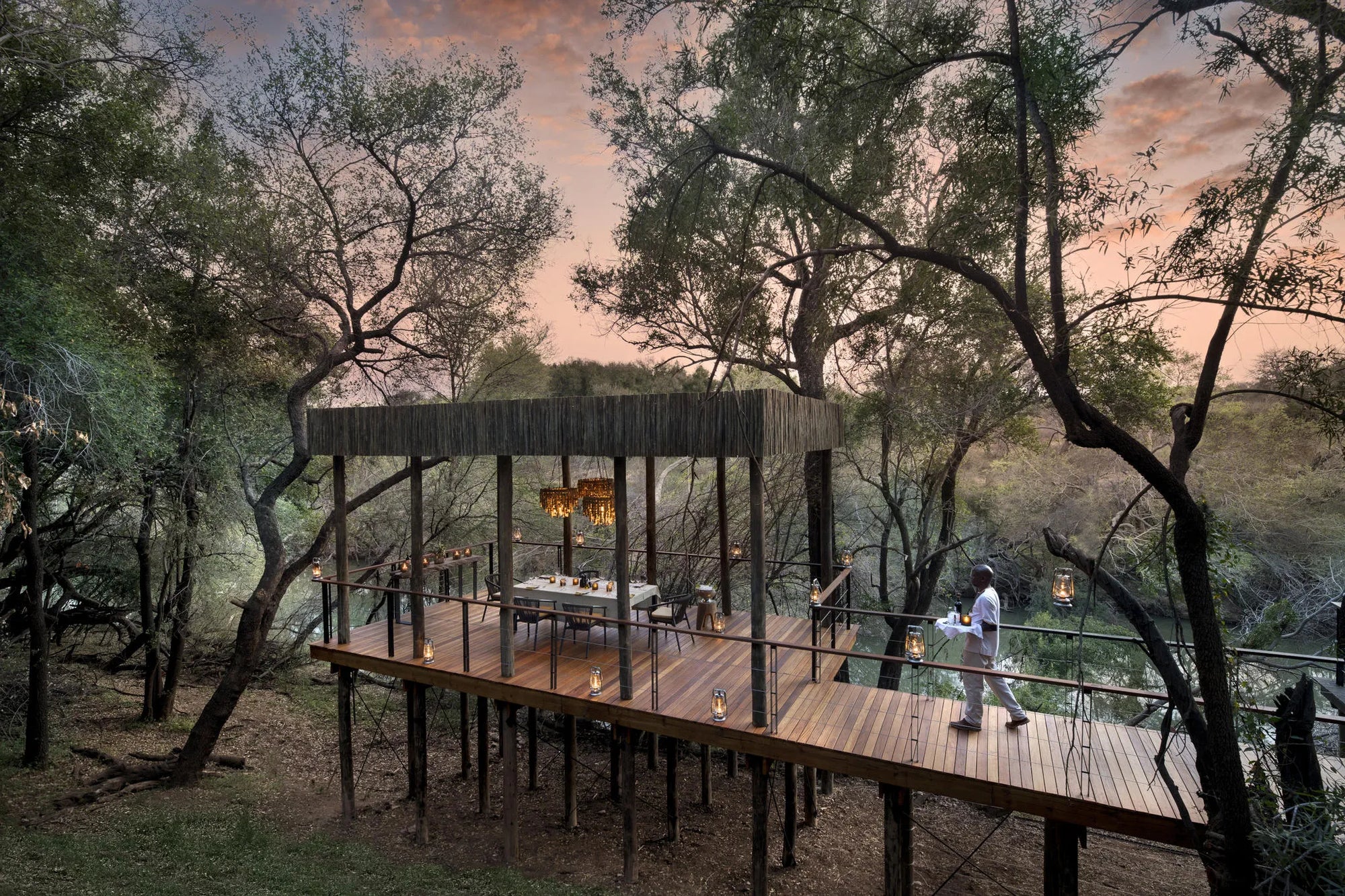 Morukuru River House - sala at Morukuru River House, Madikwe Game Reserve, South Africa.