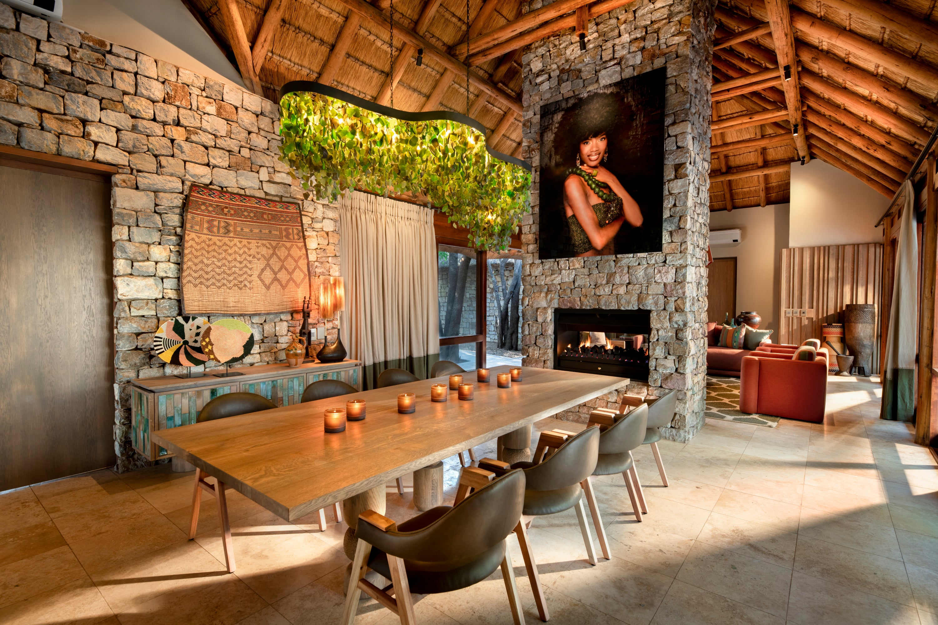 Morukuru River House - dining room