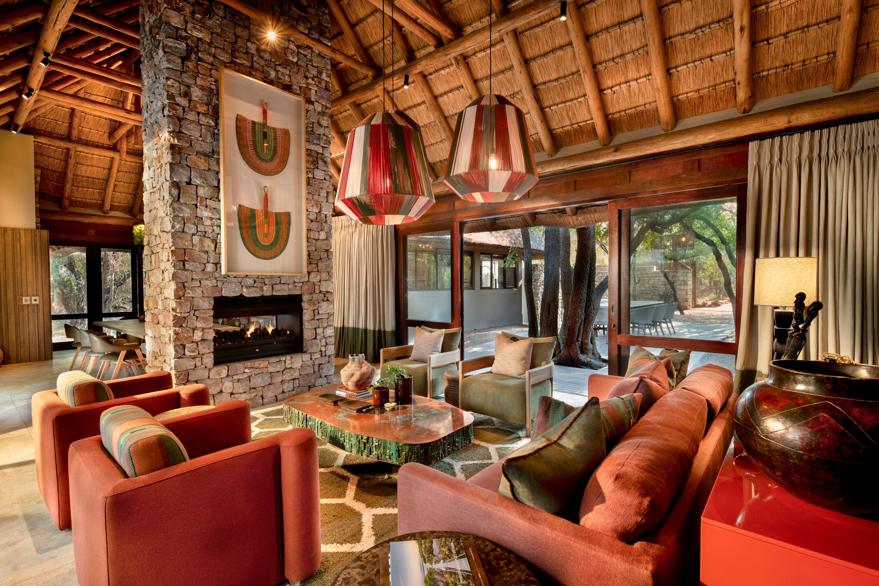 Morukuru River House - Living