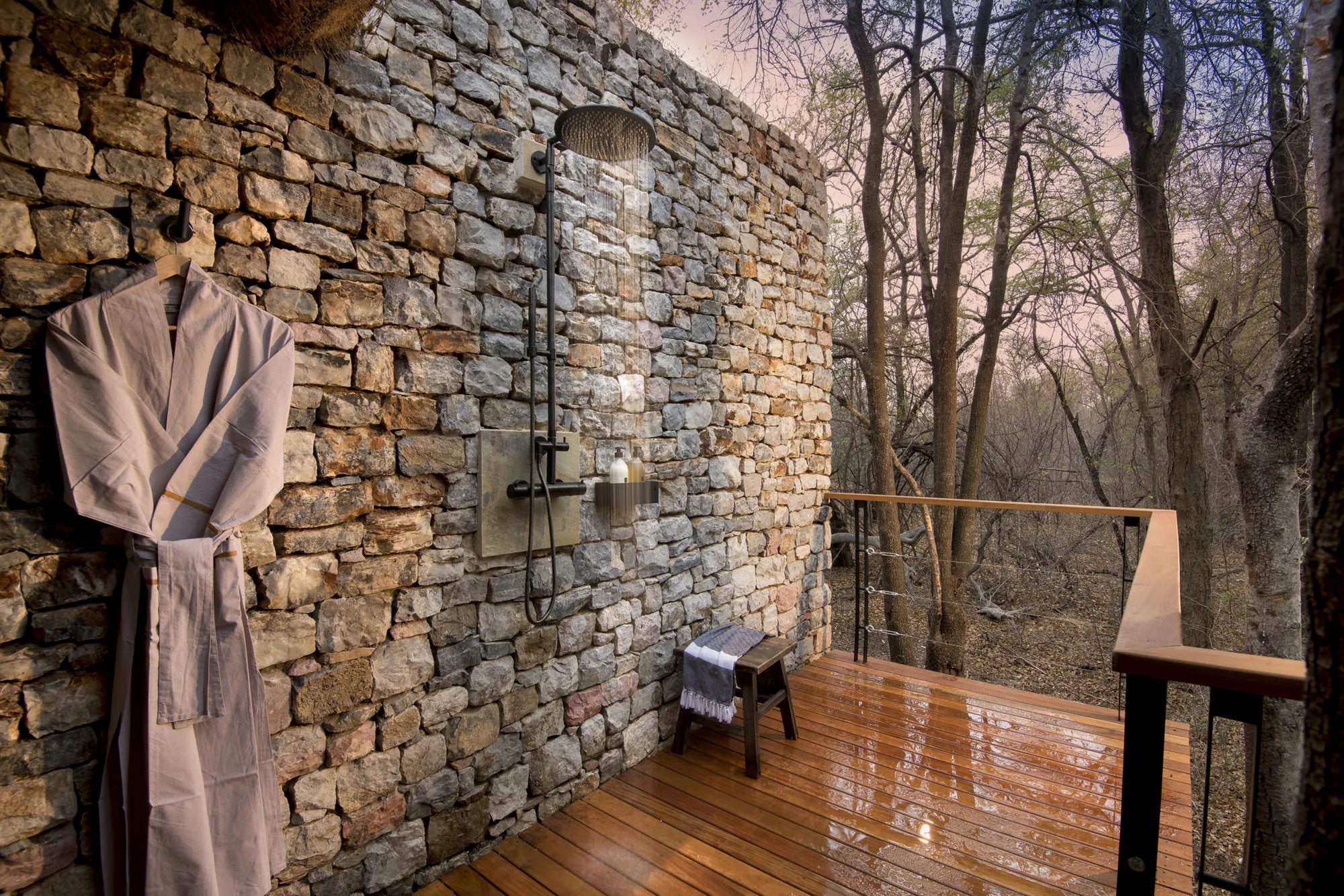 Morukuru River House at Morukuru River House, Madikwe Game Reserve, South Africa.