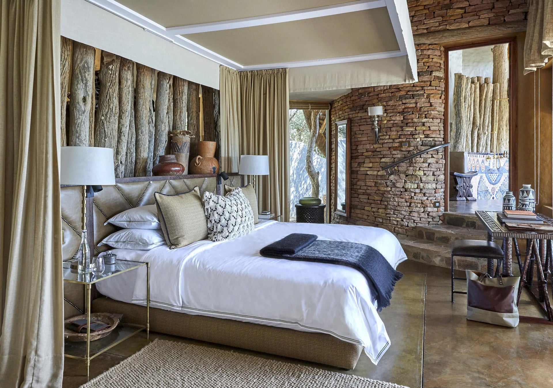 Singita Pamushana Lodge at Singita Pamushana Lodge, Malilangwe Wildlife Reserve, Zimbabwe.