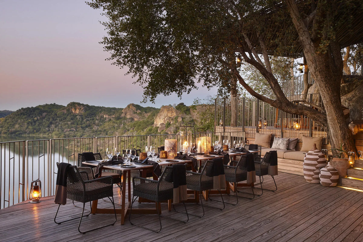 Singita Pamushana Lodge at Singita Pamushana Lodge, Malilangwe Wildlife Reserve, Zimbabwe.