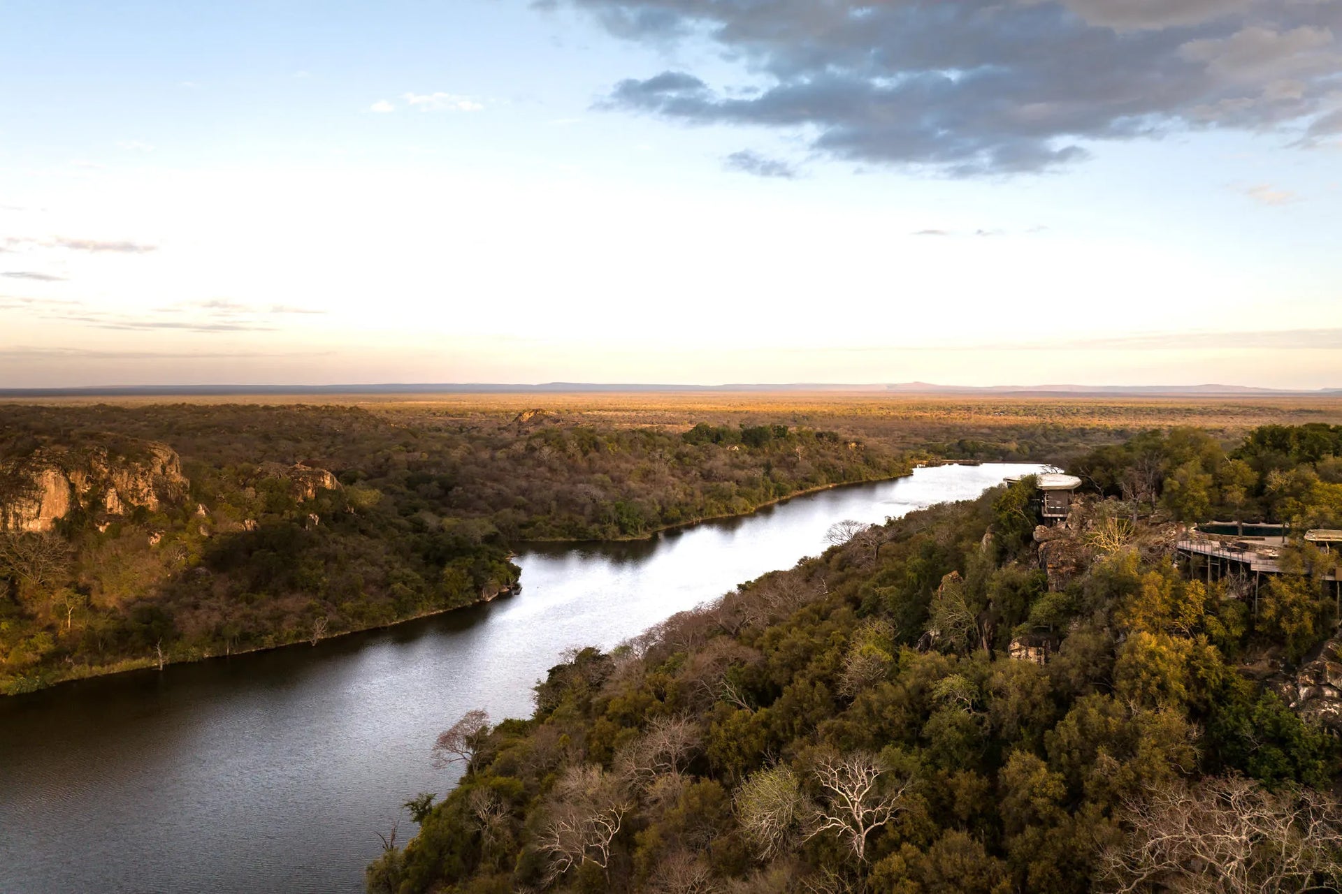 Singita Pamushana Lodge at Singita Pamushana Lodge, Malilangwe Wildlife Reserve, Zimbabwe.
