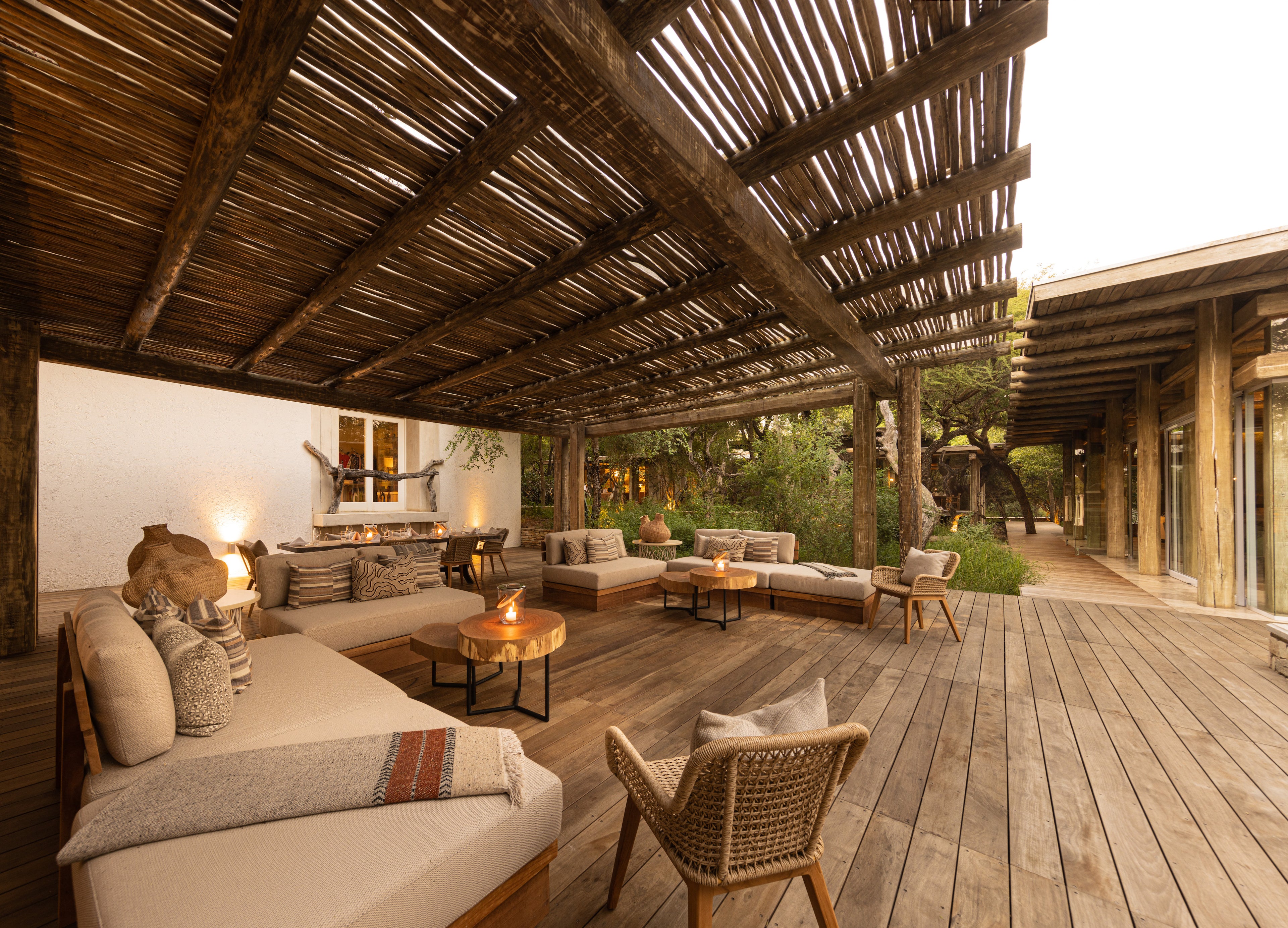 Kapama Karula Lounger area near Fire Pits