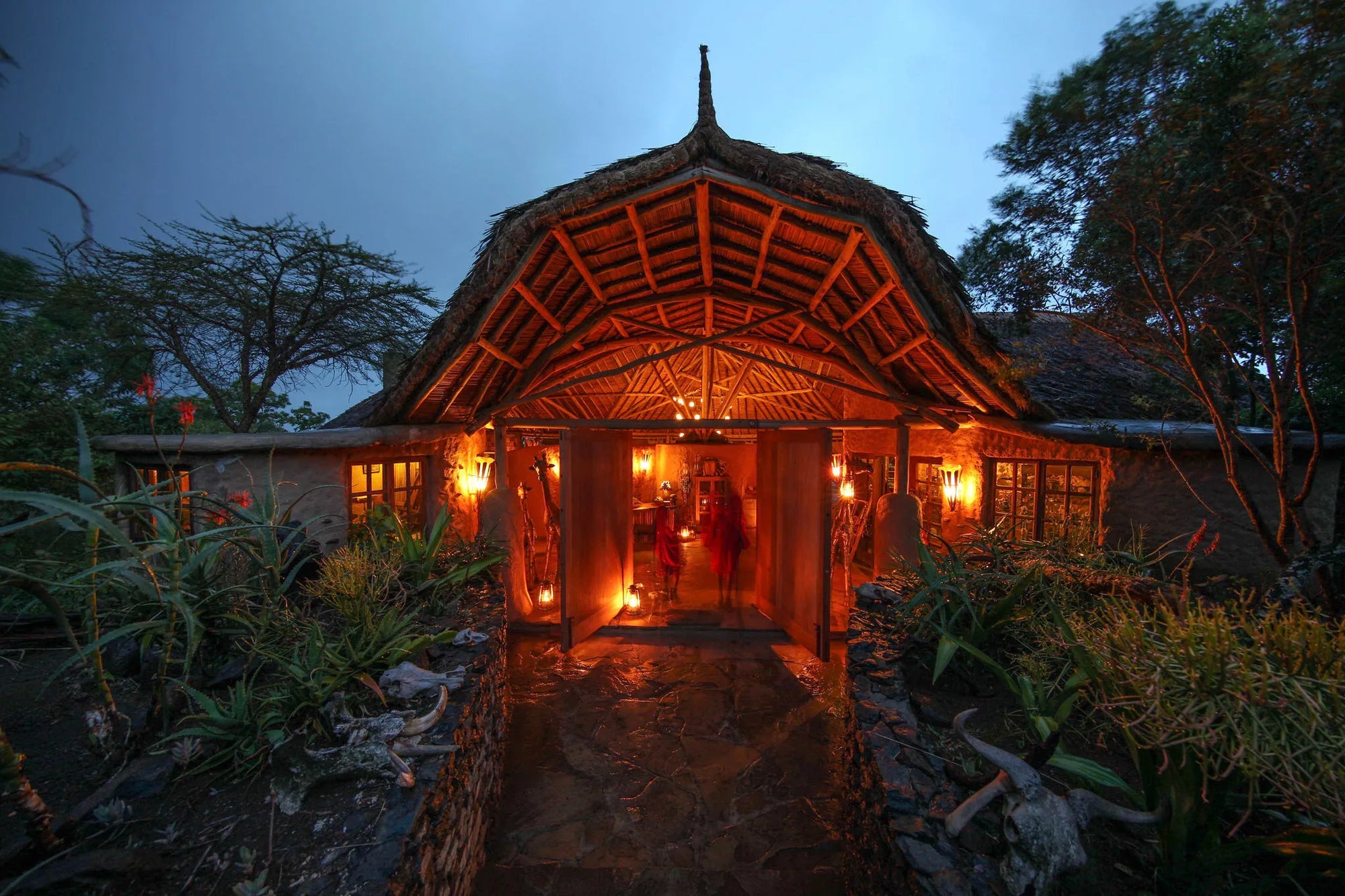 entrance at Kilima Camp, Mara North Conservancy, Kenya.