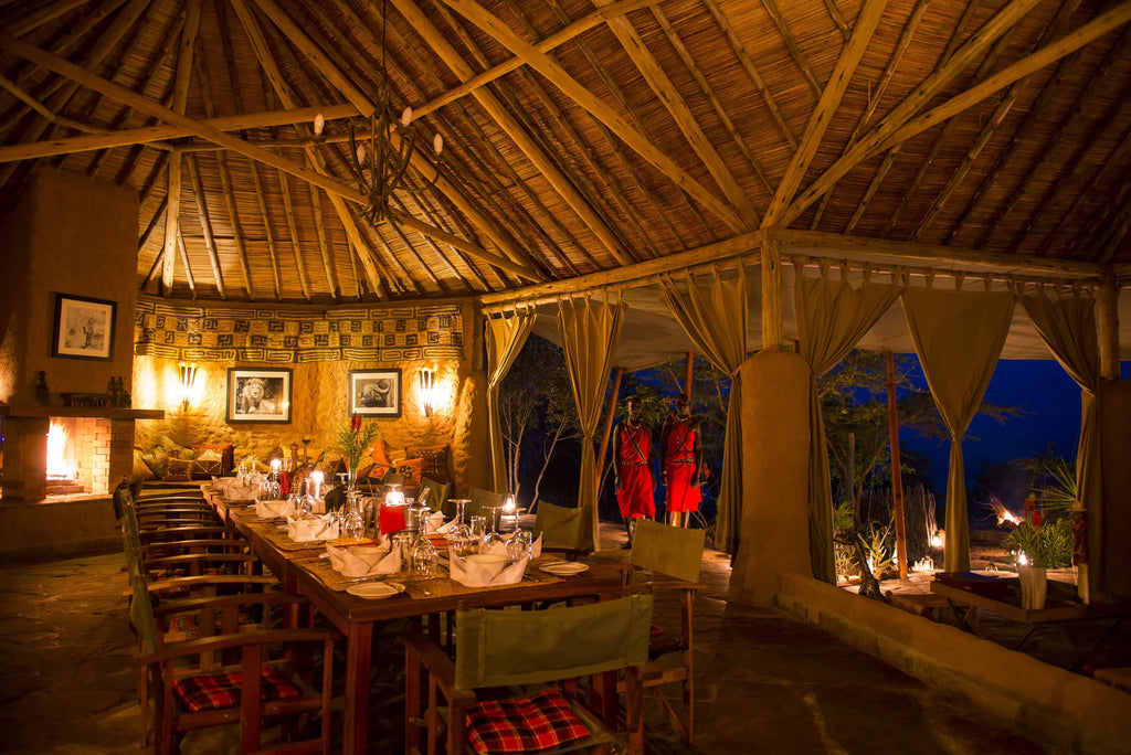 Restaurant at Kilima Camp, Mara North Conservancy, Kenya.