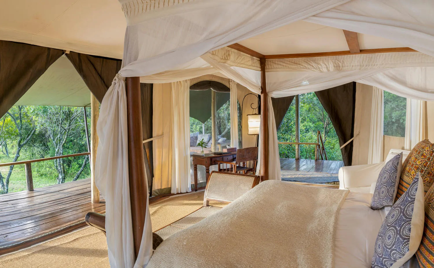Tent Interior at Ngare Serian, Mara North Conservancy, Kenya.