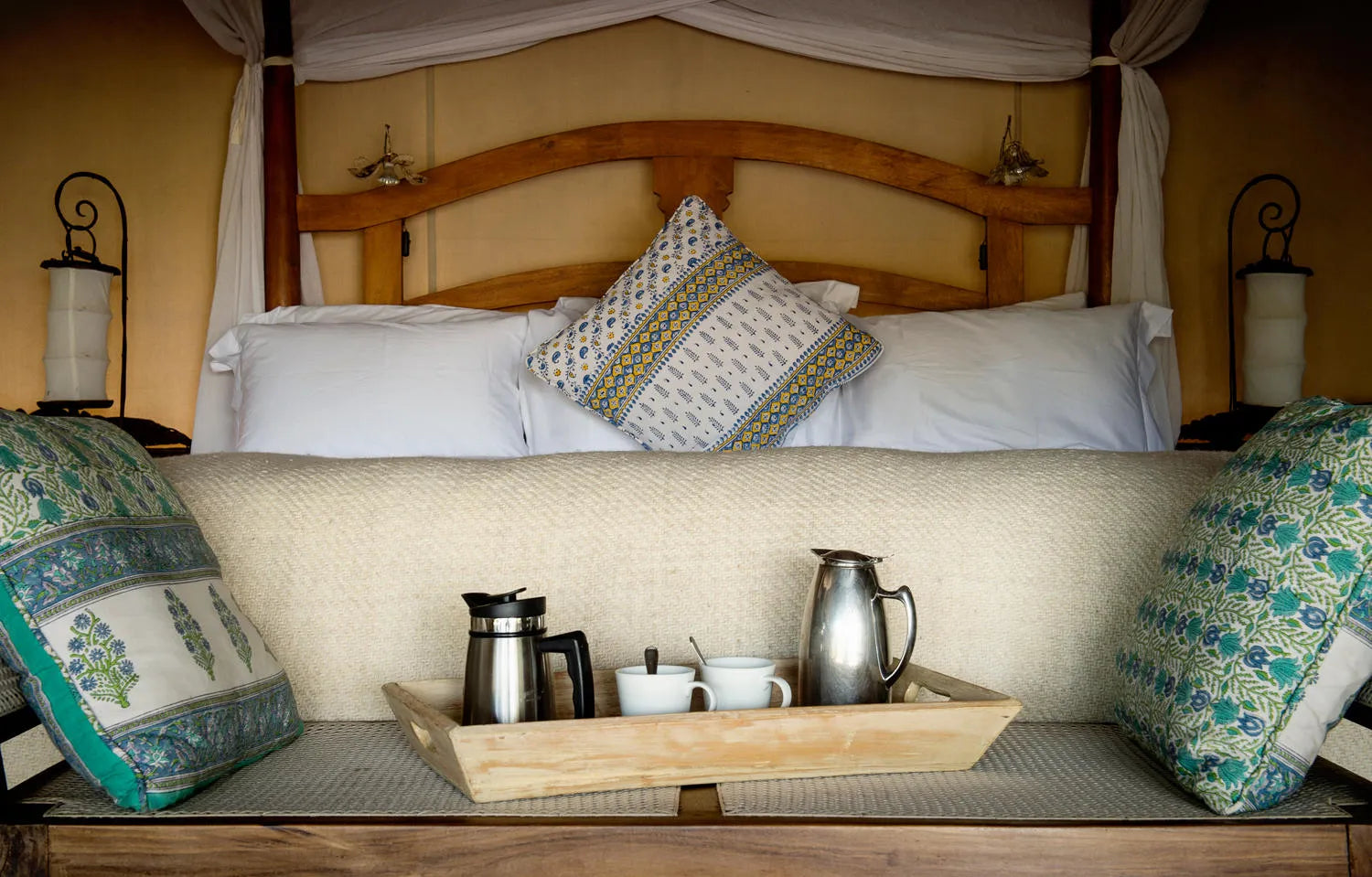 Tent Interior - Morning Coffee at Ngare Serian, Mara North Conservancy, Kenya.