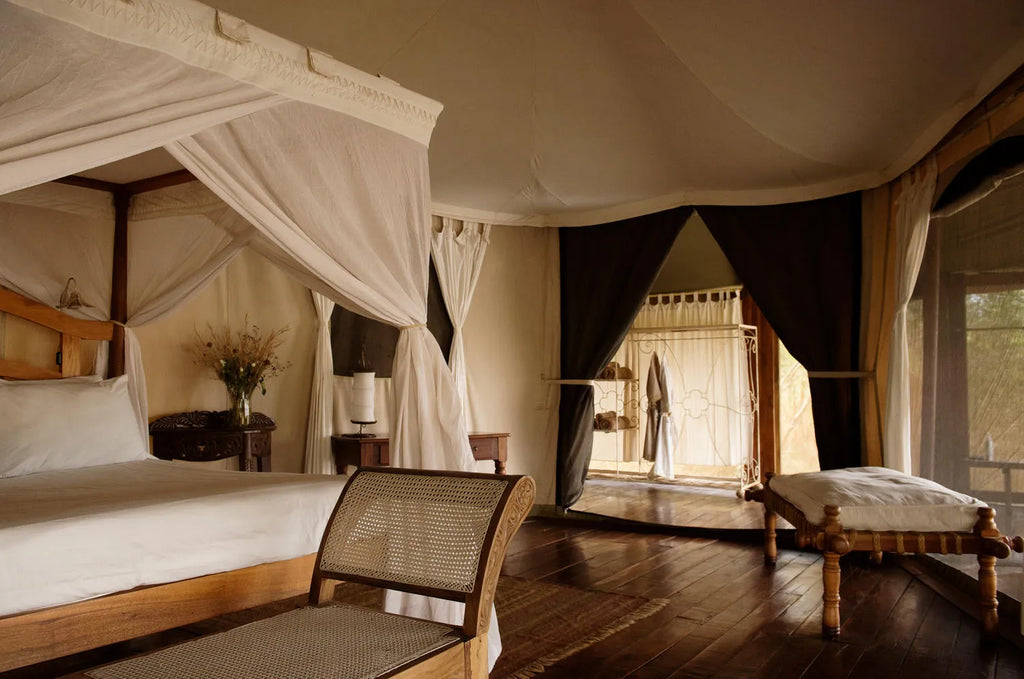 Tent Interior at Ngare Serian, Mara North Conservancy, Kenya.
