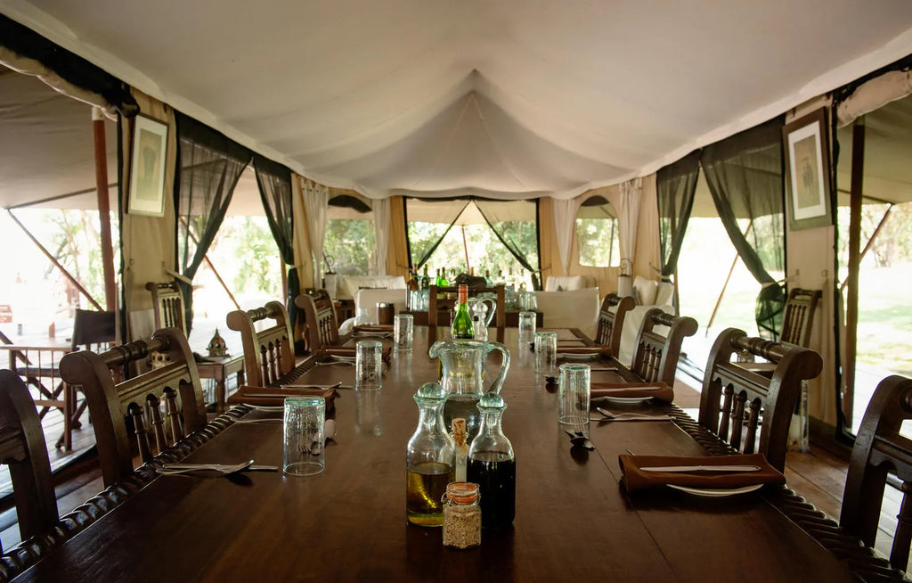 Mess Interior at Ngare Serian, Mara North Conservancy, Kenya.
