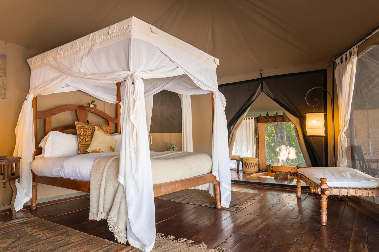 Tent Interior at Ngare Serian, Mara North Conservancy, Kenya.