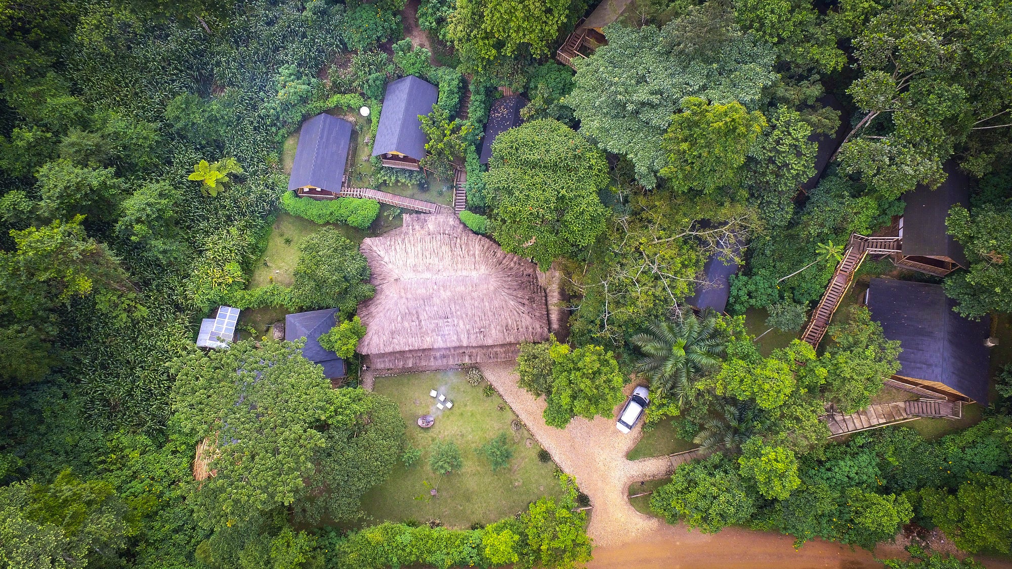 Buhoma Lodge - Aerial View
