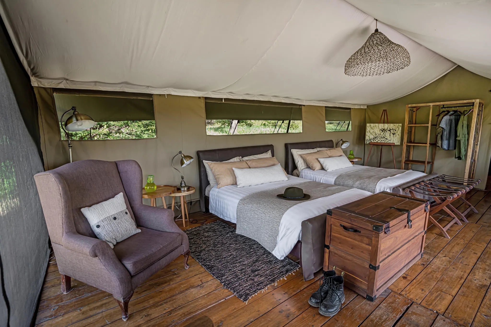 Lemala Ewanjan Tented Camp at Lemala Ewanjan Tented Camp, Central Serengeti, Tanzania.