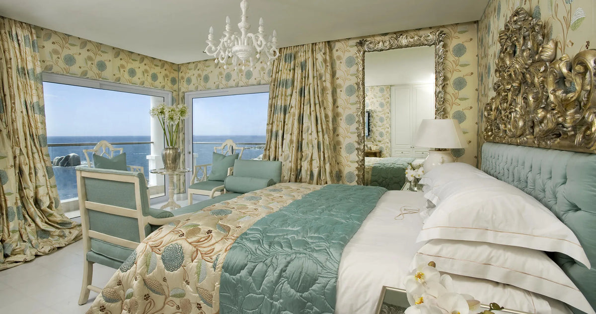Presidential Suite Bedroom at Twelve Apostles Hotel & Spa, Cape Town, South Africa.