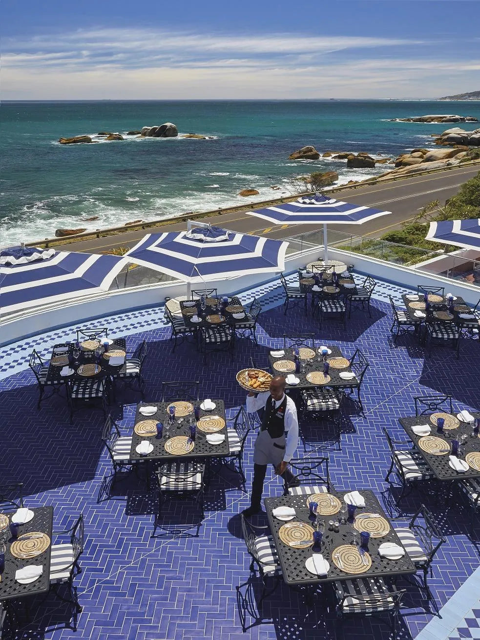 Azure Deck at Twelve Apostles Hotel & Spa, Cape Town, South Africa.