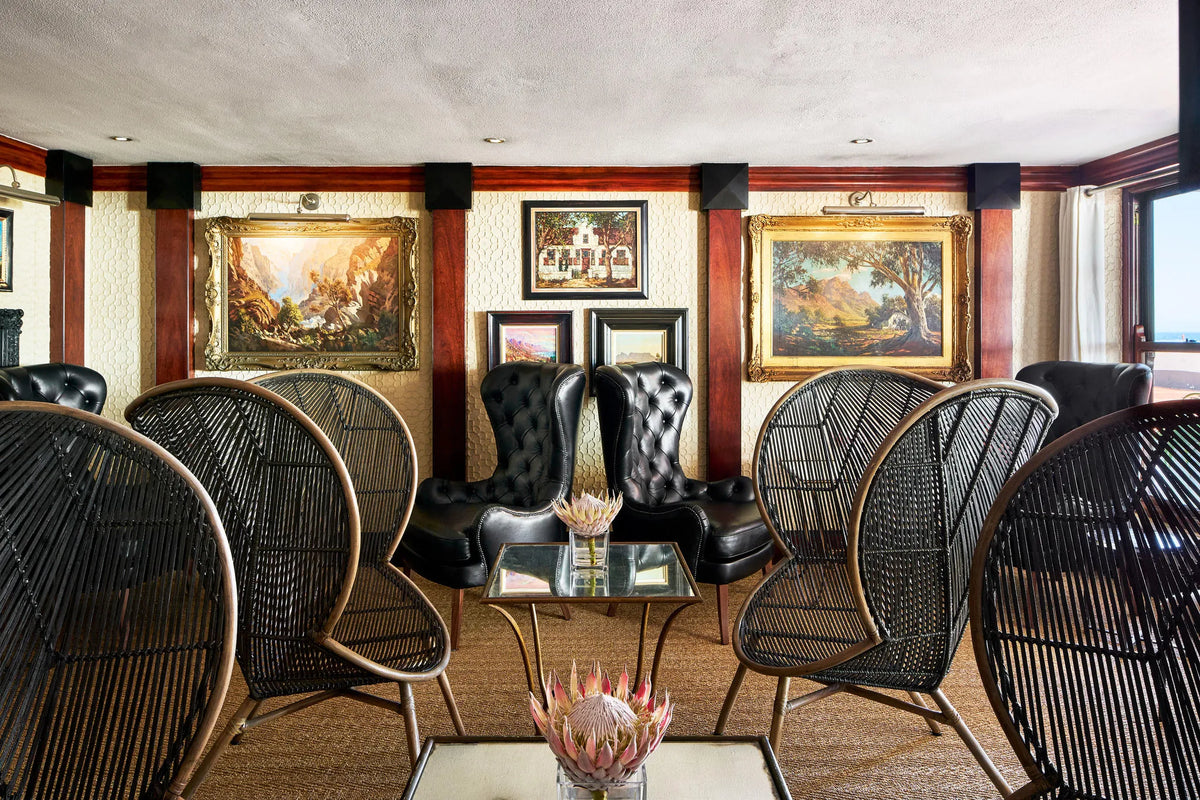 Lobby at Twelve Apostles Hotel & Spa, Cape Town, South Africa.