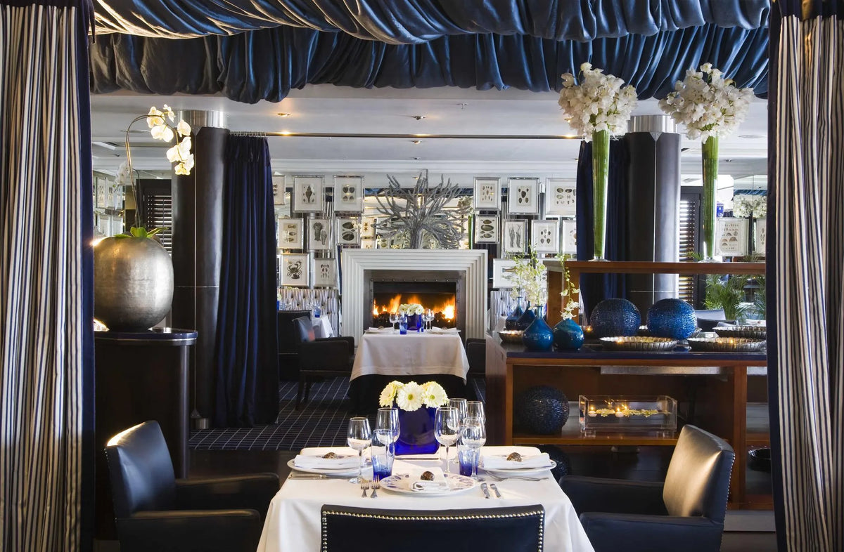 Azure Restaurant at Twelve Apostles Hotel & Spa, Cape Town, South Africa.