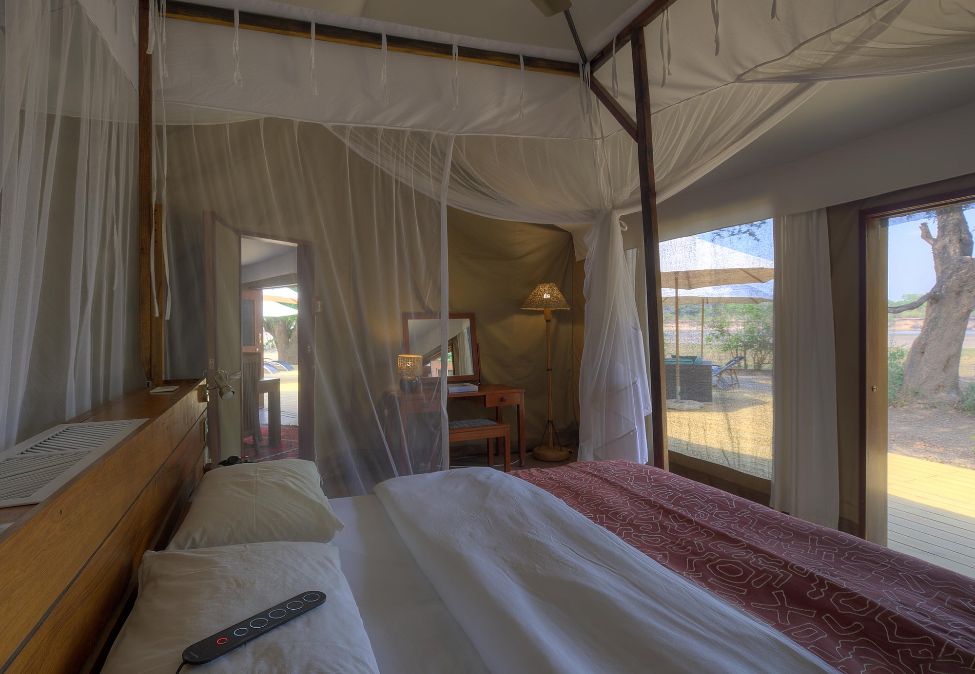 Croc's Nest master bedroom main house interior