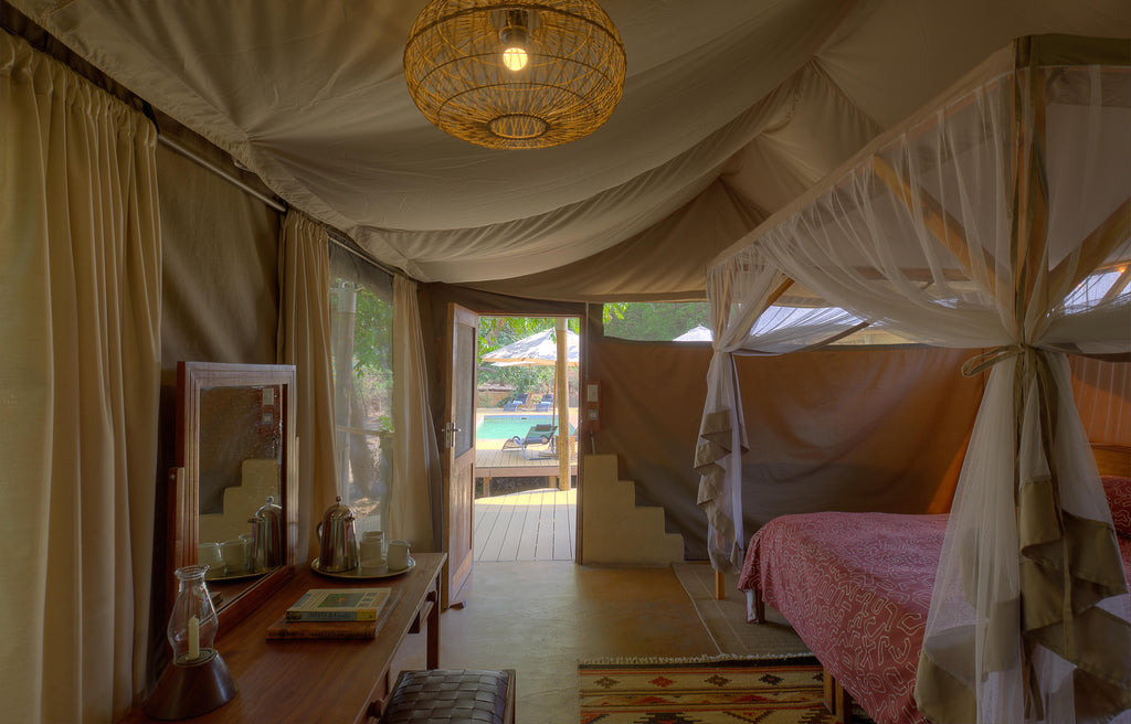 Croc's Nest third bedroom view to pool