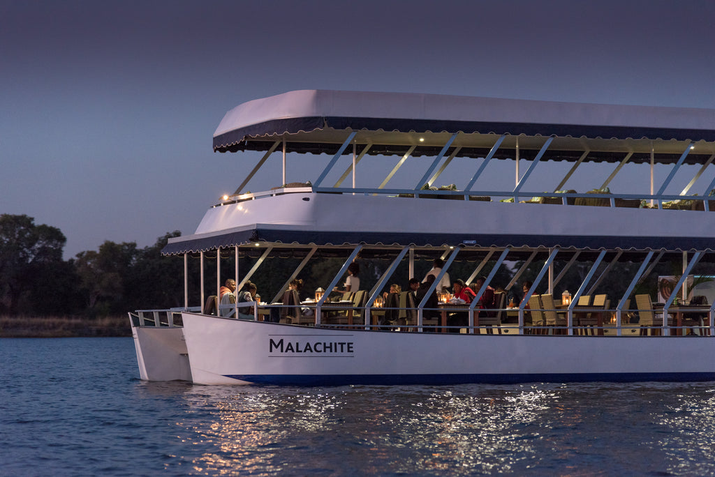 Celebrate a spectacular sunset on the Zambezi River