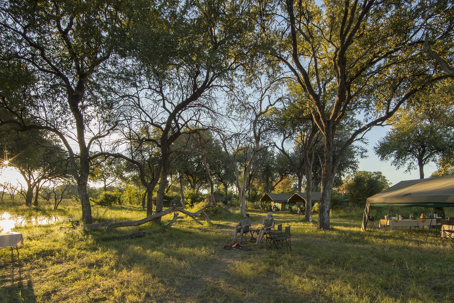 Camp set up and waiting for you