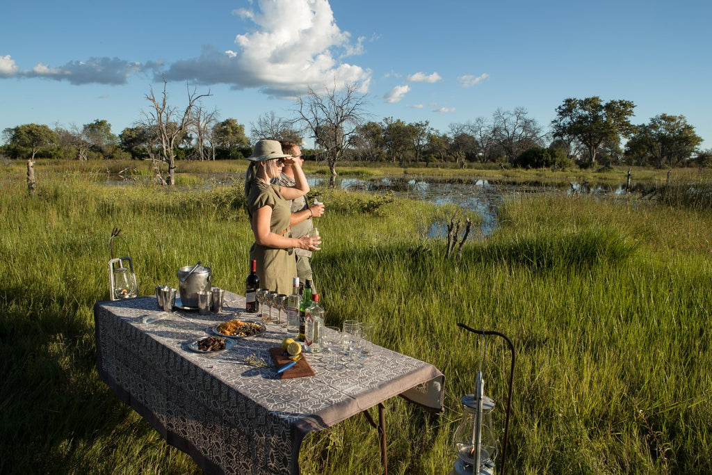 Sundowners end the day of a Chase Africa Safari