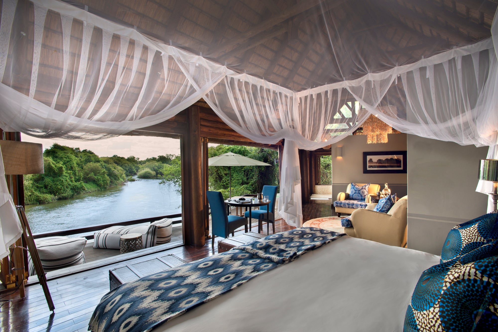 Island Lodge: view from the rooms