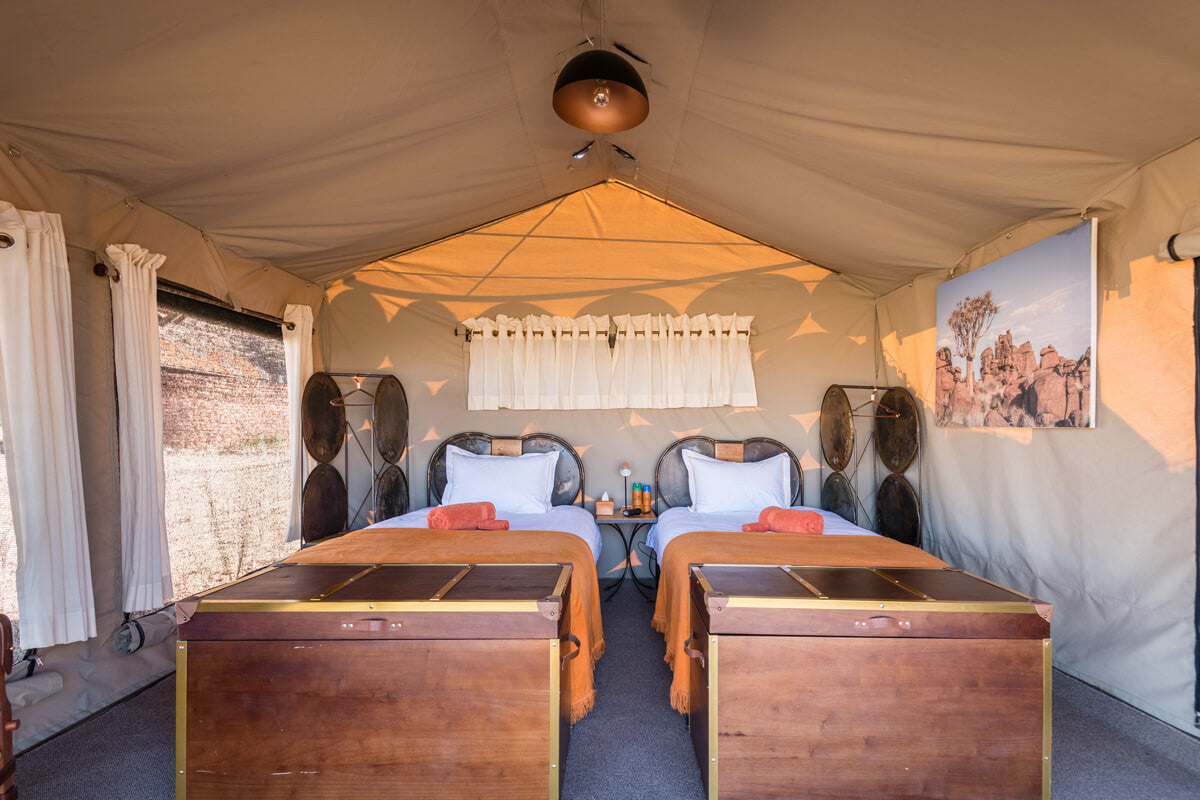 Camp Sossus Tent Interior