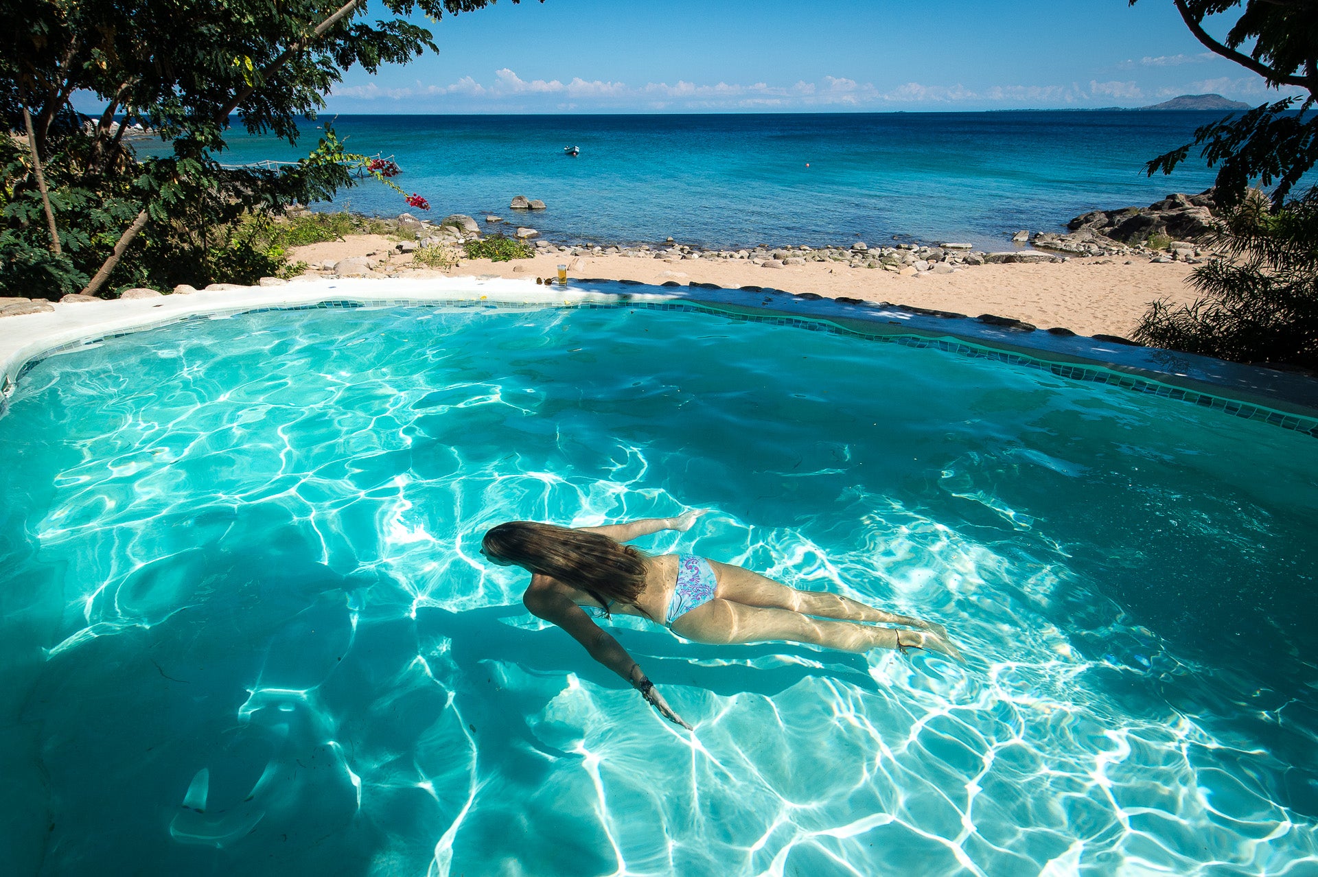 Swimming at Ndomo House